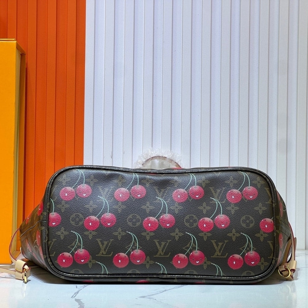 Louis Vuitton X Takashi Murakami Neverfull Monogram Canvas Brown M27847 12.2 Inches