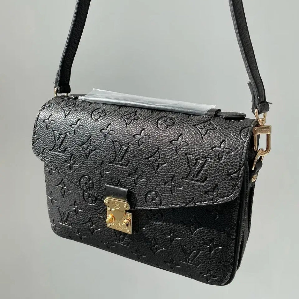 Louis Vuitton Monogram Canvas Pochette Métis Black 9.8 Inches M44875