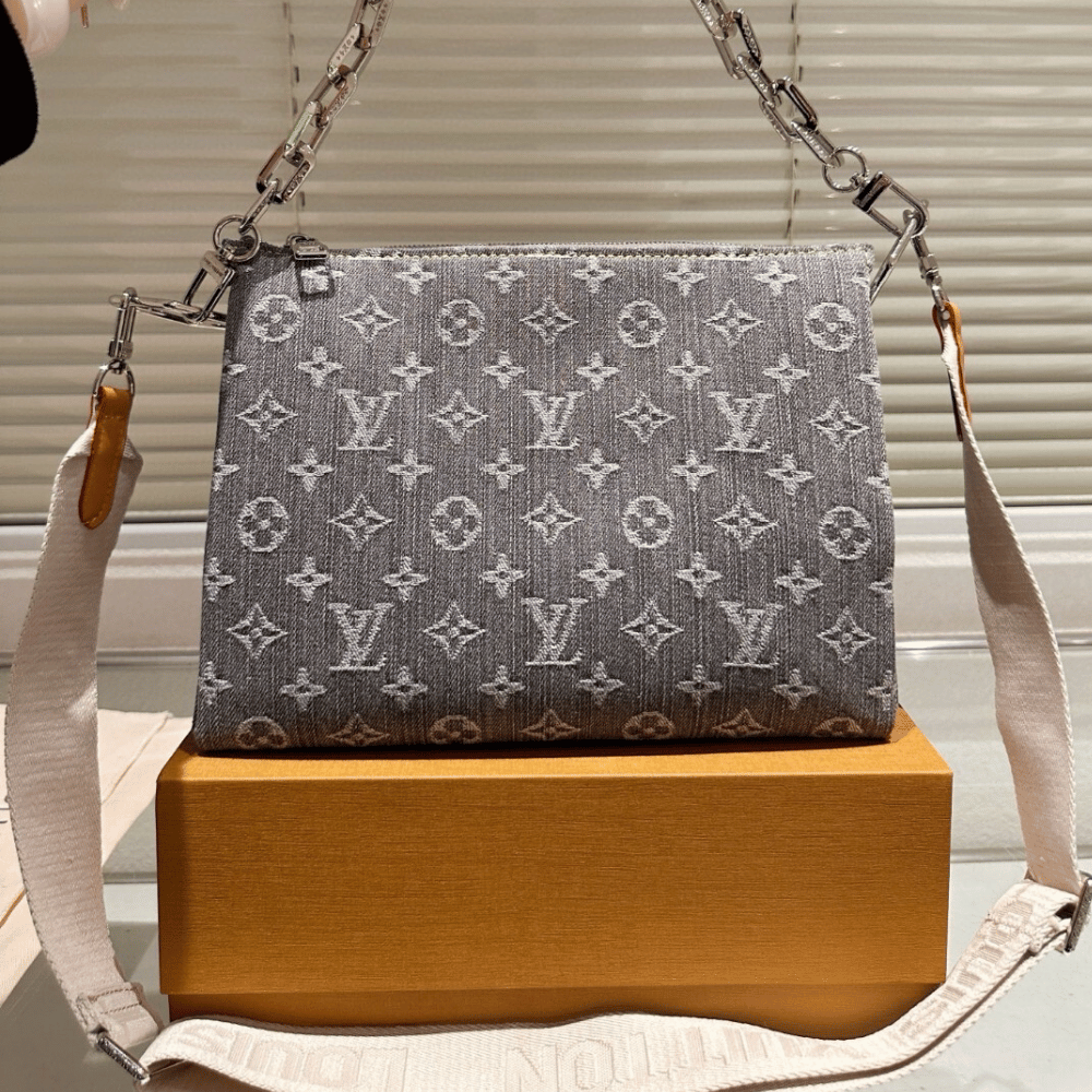 Louis Vuitton Coussin PM Denim Gray 11 Inches M12347