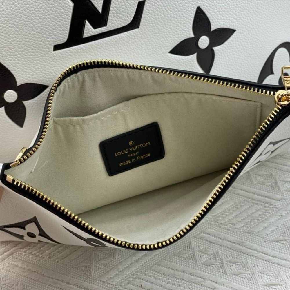 Louis Vuitton Neverfull MM Begie And Black 12.2 Inches M46039