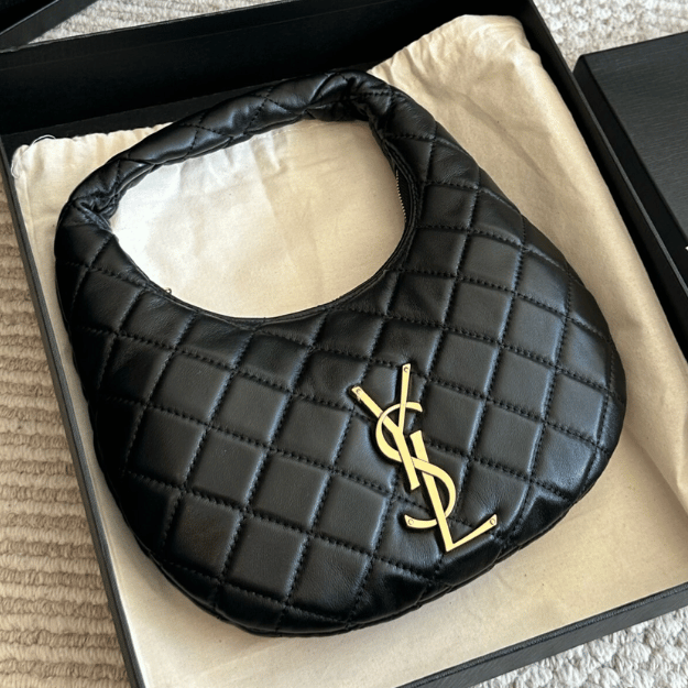 Saint Laurent Icare Hobo Bag Black 10.2 Inches 851689Aaang1000