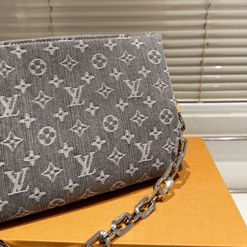 Louis Vuitton Coussin PM Denim Gray 11 Inches M12347