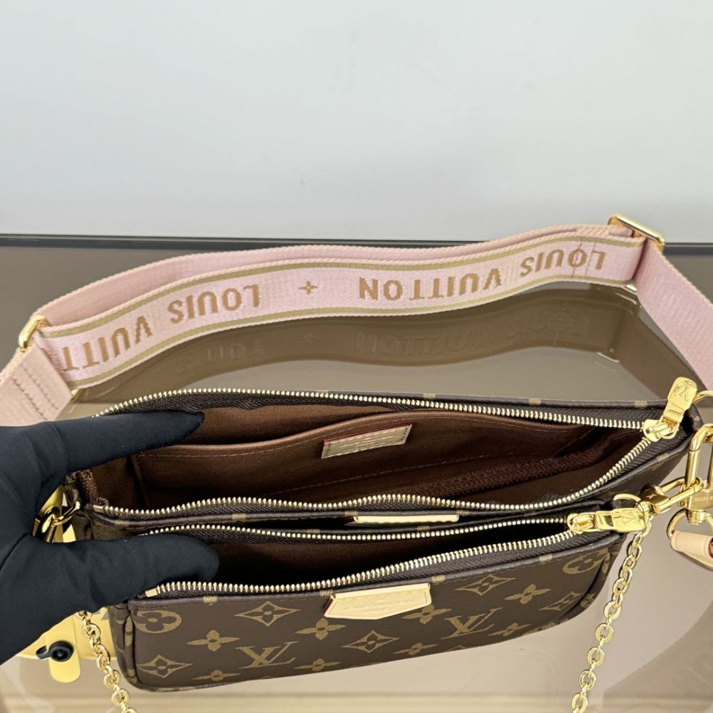 [Premium Quality] – Louis Vuitton Multi Pochette Accessoires Rose Clair 9.4 Inches M44840