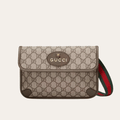 Gucci Tiger Head GG Supreme Small Shoulder Bag – Brown