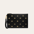 Gucci Bees & Stars Clutch Bag Black 11.4 Inches
