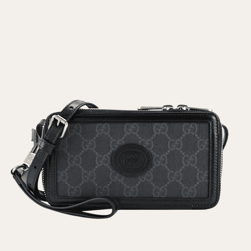 Gucci Deco Mini Shoulder Bag Black 7 Inches