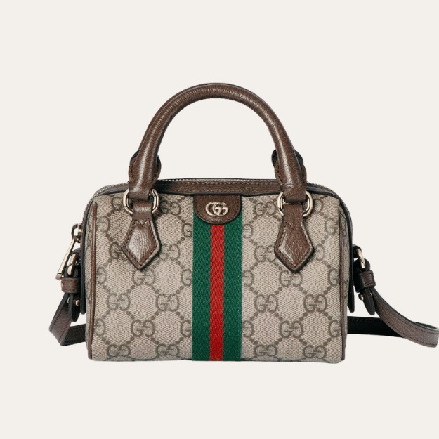 Gucci Ophidia Gg Mini Boston Bag Beige 7 Inches 838478 FAE0P 9746