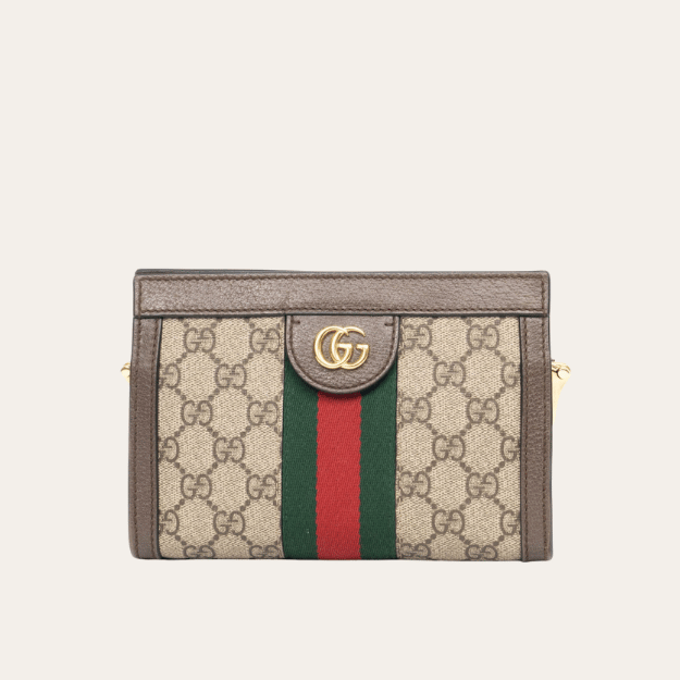 Gucci Ophidia Mini Chain Bag Beige 7 Inches