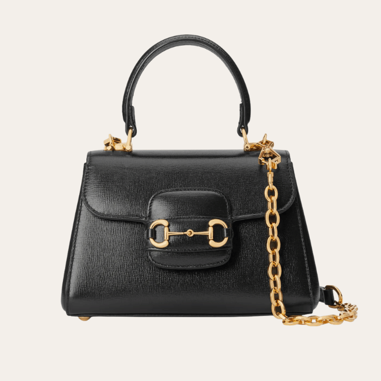 Gucci Horsebit 1955 Small Top Handle Bag – Black