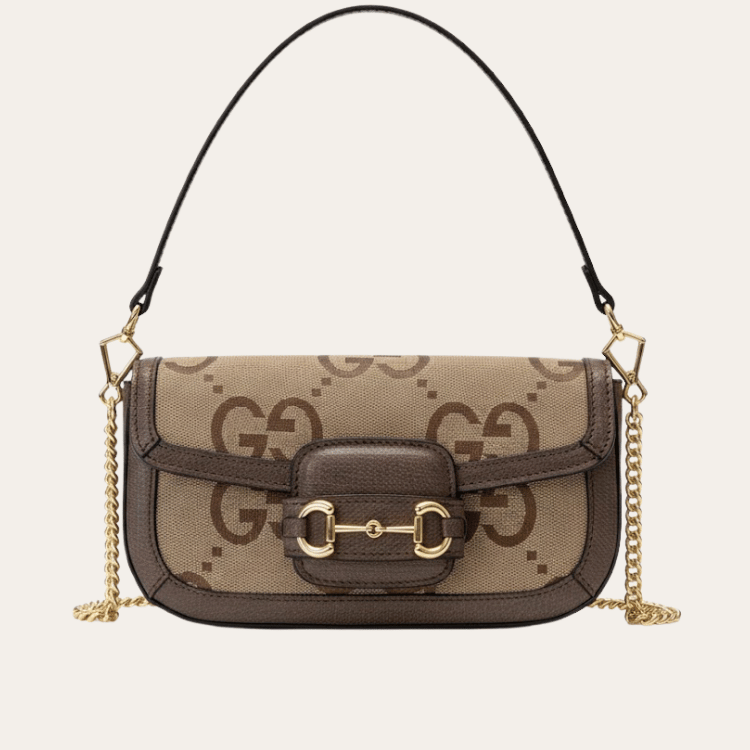 Gucci Horsebit 1955 Mini Bag Brown 9.1 Inches