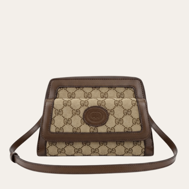 Gucci Ophidia Small Messenger Bag Gg Brown 8.7 Inches