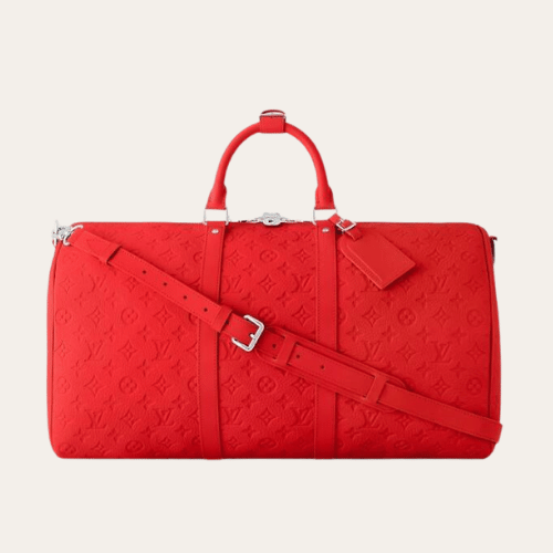 Louis Vuitton Keepall Bandoulière 50 Bag Red 19.7 Inches M23750