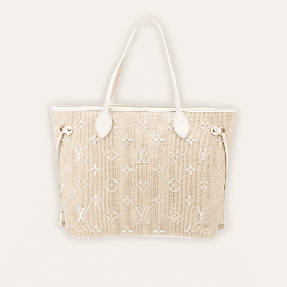 Louis Vuitton Neverfull MM Monogram Giant By The Pool White On Beige 12.2 Inches M22838