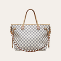 Louis Vuitton Neverfull MM Braided Damier Azur Beige 12.2 Inches N50047