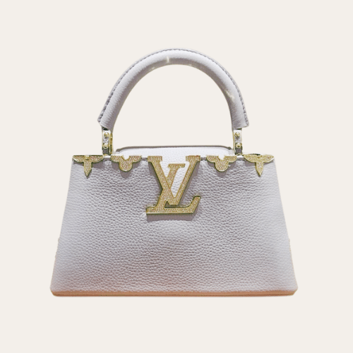 Louis Vuitton Capucines Nano Bag White 8.7 Inches
