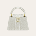Louis Vuitton Capucines Mini Silver Grey 8.3 Inches