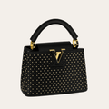 Louis Vuitton Capucines Mini With Studs Black 7.9 Inches