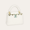 Louis Vuitton Capucines BB White 10.6 Inches