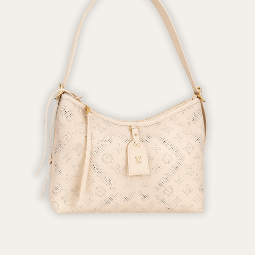 Louis Vuitton Carryall Monogram Empreinte Cream 11.8 Inches