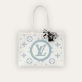Louis Vuitton Onthego Tote Bag White / Blue 15.7 Inches