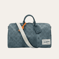 Louis Vuitton Keepall 50 Denim Monogram Blue 20 Inches