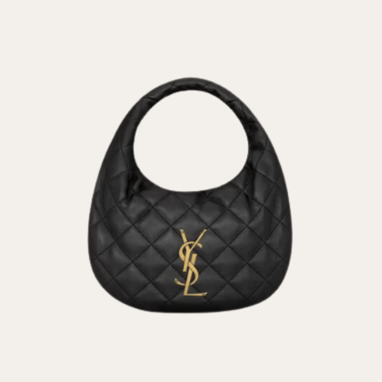 Saint Laurent Icare Hobo Bag Black 10.2 Inches 851689Aaang1000
