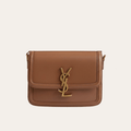 Saint Laurent Solferino Satchel Bag Tan 9 Inches