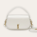 Saint Laurent Voltaire Shoulder Bag Mini White 8.3 Inches