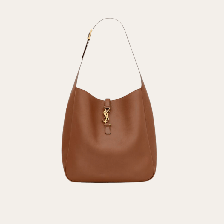 Saint Laurent Le 5 À 7 Supple Hobo Bag Tan 9.8 Inches 753837Aaauq2536
