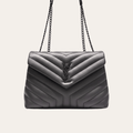 Saint Laurent Loulou Bag Black 11.8 Inches