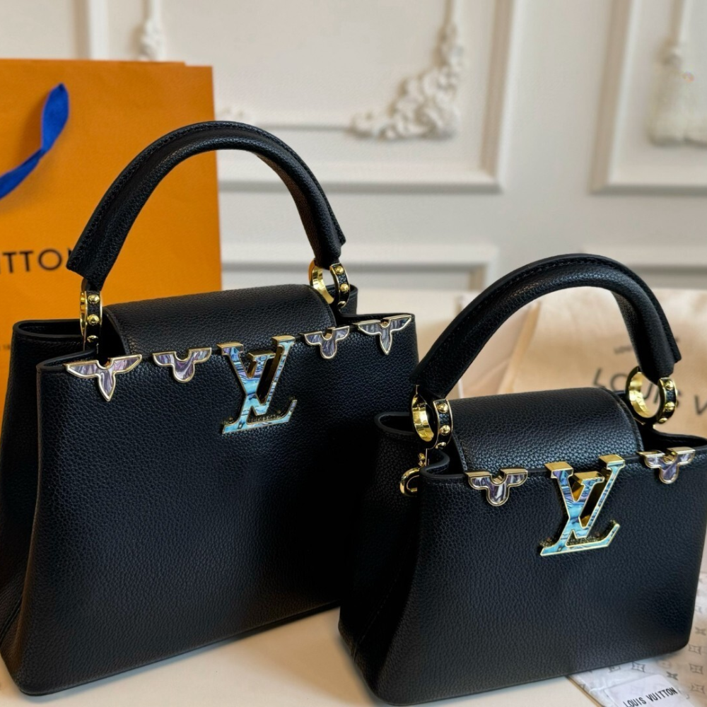 Louis Vuitton Capucines BB Black 10.6 Inches