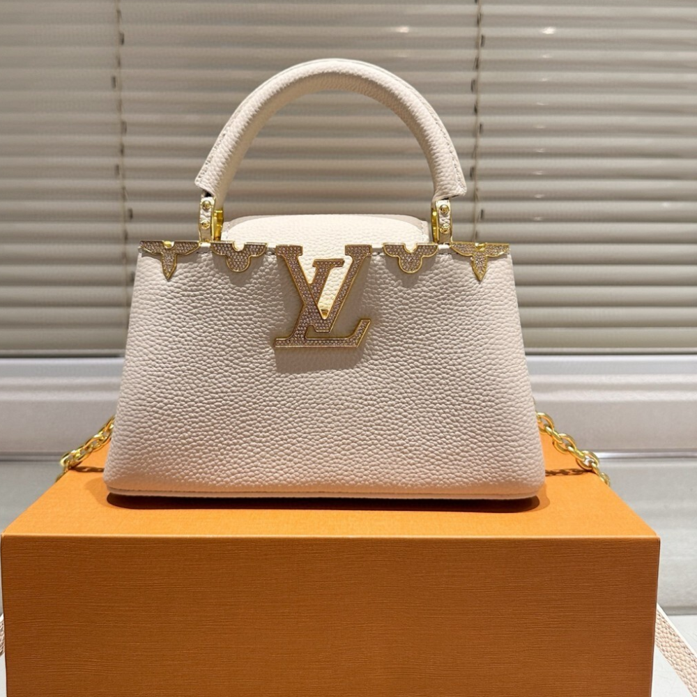 Louis Vuitton Capucines Nano Bag Beige 8.7 Inches