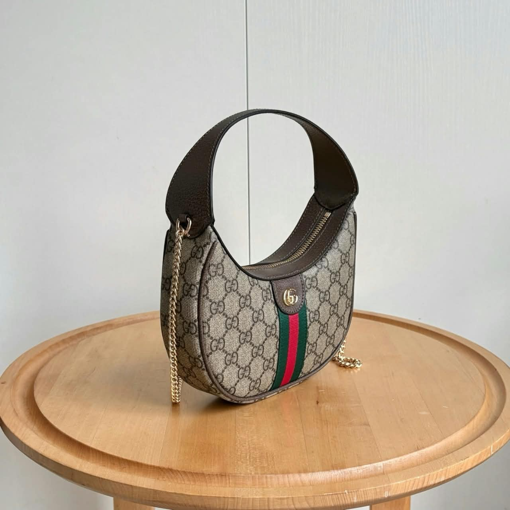 Gucci Ophidia Small Shoulder Bag Beige 7.9 Inches ‎838463 FAE0P 9746