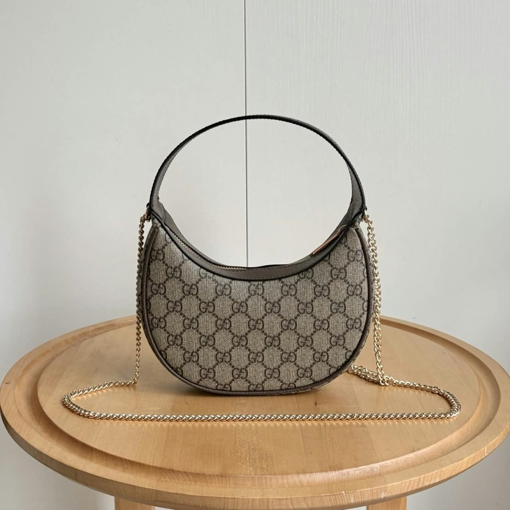 Gucci Ophidia Small Shoulder Bag Beige 7.9 Inches ‎838463 FAE0P 9746