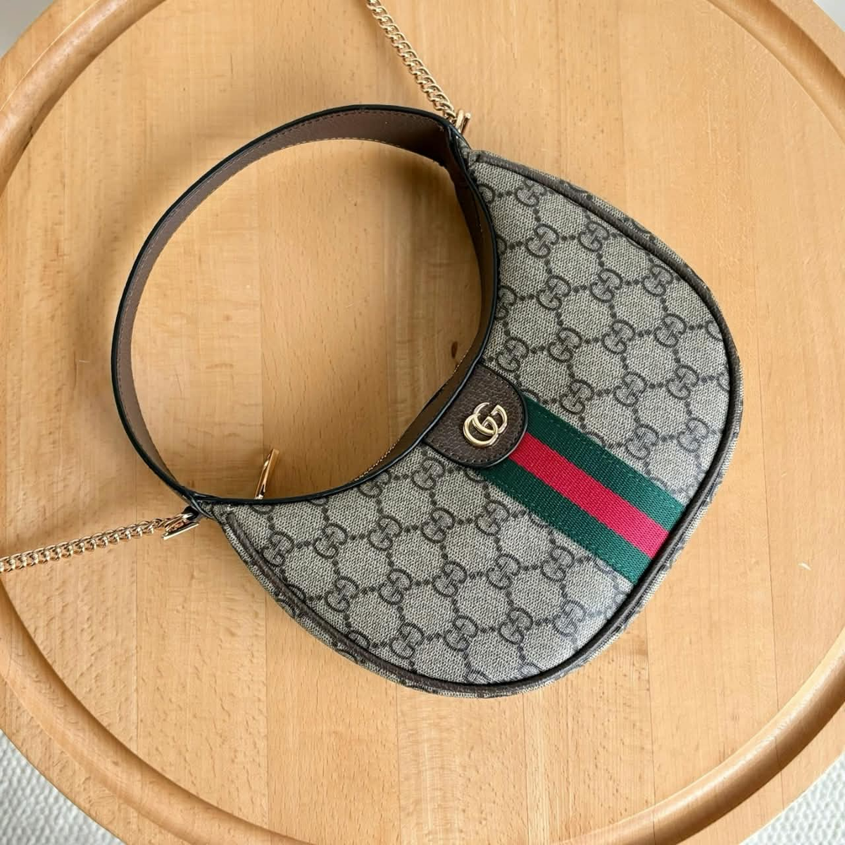 Gucci Ophidia Small Shoulder Bag Beige 7.9 Inches ‎838463 FAE0P 9746