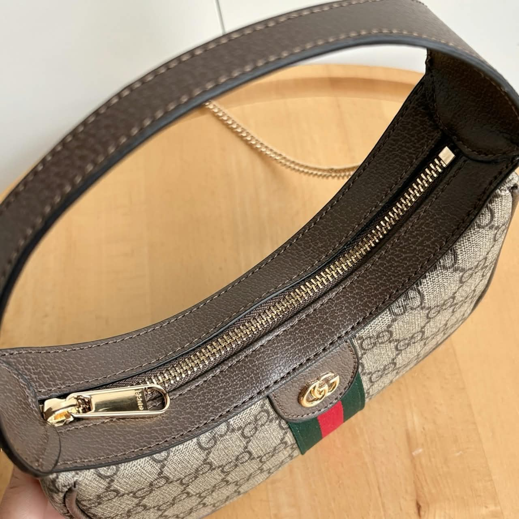 Gucci Ophidia Small Shoulder Bag Beige 7.9 Inches ‎838463 FAE0P 9746
